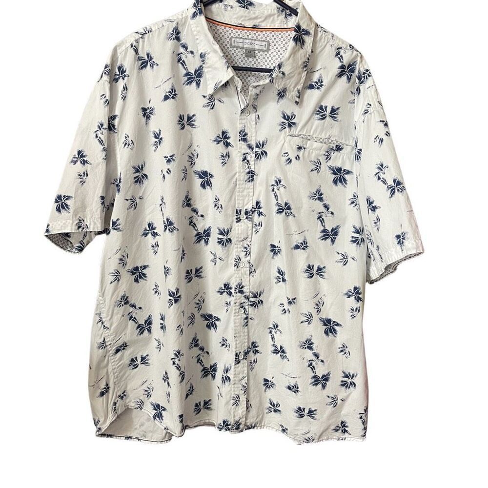 Paper denim cloth men’s shirt size 4X 100% cotton.